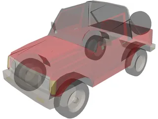 Suzuki Samurai (1988) 3D Model preview