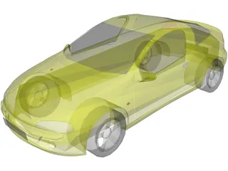 Opel Tigra (1997) 3D Model preview