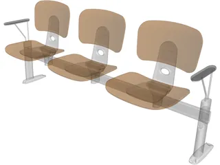 Chairs Office 3D Model preview