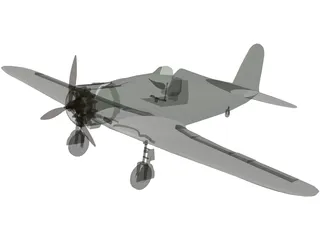 Fiat G.50 3D Model preview