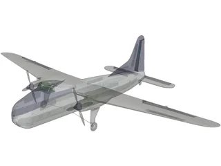 Bristol Freighter Mk 32 3D Model preview