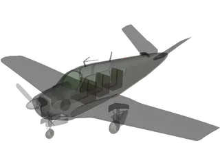 Beechcraft V35 Bonanza 3D Model preview
