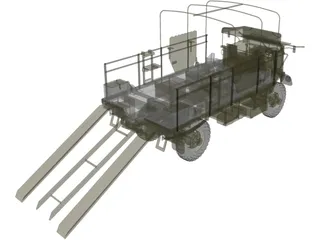 Bedford Truck 3D Model preview
