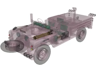 Land Rover Pink Panther 3D Model preview