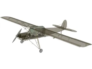 Fieseler Fi 156C Storch 3D Model preview