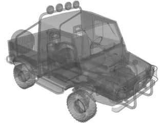 LUAZ-969M 3D Model preview