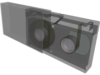 Videocassette [+Sleeve] 3D Model preview