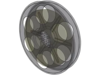 Film Reel 3D Model preview