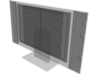 Plasma TV 3D Model preview