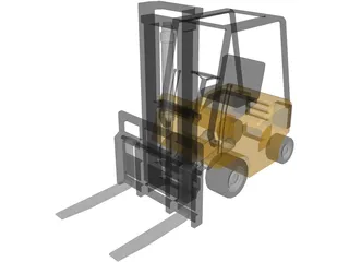 Forklift 3D Model preview