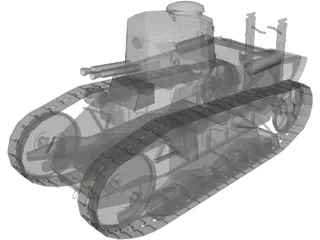 Fiat FT 3000 3D Model preview