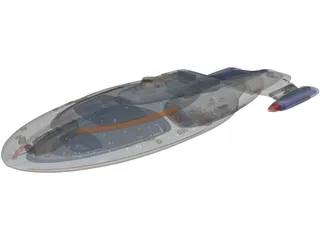 Star Trek Voyager 3D Model preview