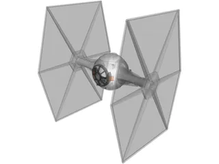 Star Wars TIE Fighter 3D Model preview