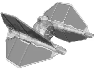 Star Wars T-Invader 3D Model preview
