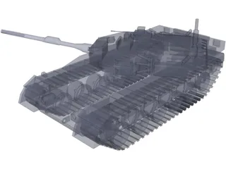 Japanese Type 90 Tank 3D Model preview