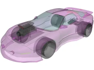 Pontiac Firebird [Supercharged] 3D Model preview