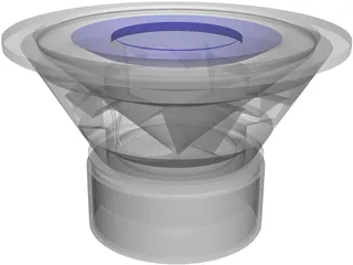 Speaker (Single Voice Coils Subwoofer) 3D Model preview