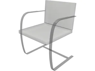 Chair Brno Modern 3D Model preview