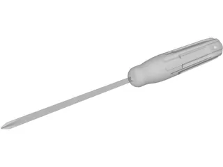 Screwdriver Cross 3D Model preview