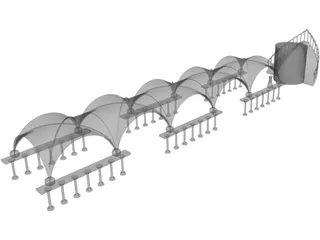 Temple 3D Model preview