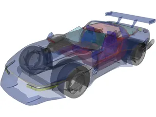 Chevrolet Corvette ZR1 [Supercharged] 3D Model preview