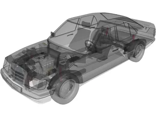 Mercedes-Benz 230 3D Model preview
