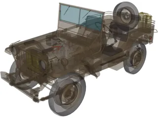 Jeep Willys (1935) 3D Model preview