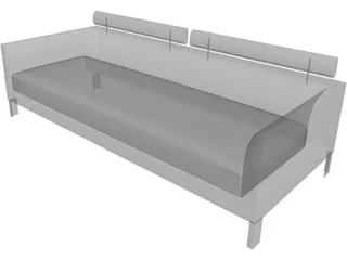 Sofa Axium 3D Model preview