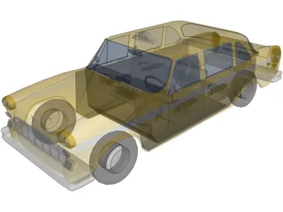 Taxi USA 3D Model preview