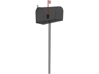 Mail Box USA 3D Model preview