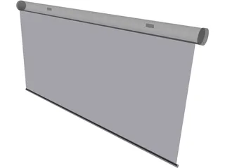 Projector Screen 3D Model preview