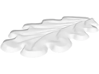 Oak Blade 3D Model preview