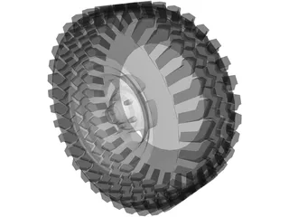 Tire All-Terrain 3D Model preview