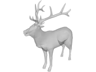 Elk 3D Model preview
