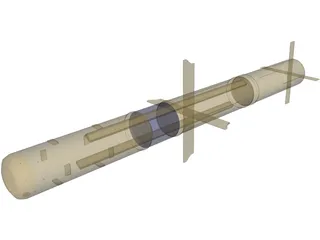TOW Missile 3D Model preview