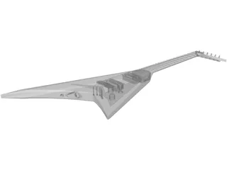 Guitar Randy Rhoads Flying V 3D Model preview