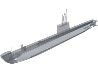 Hyatt (Oberon Class) 3D Model preview