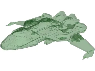 Spaceship 3D Model preview