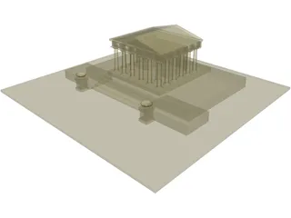Temple 3D Model preview