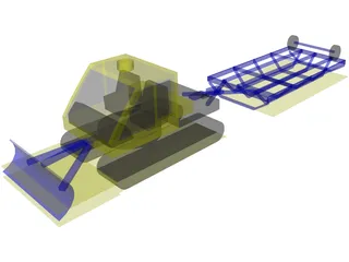 Bombardier BR-275 Groomer [+Drag] 3D Model preview