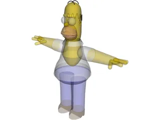 Simpsons Homer 3D Model preview