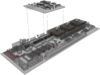 Computer Card 3D Model preview