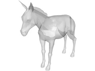 Donkey 3D Model preview