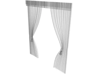 Curtain 3D Model preview