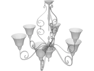 Chandelier 3D Model preview