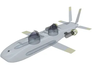 Deepflight Aviator 3D Model preview