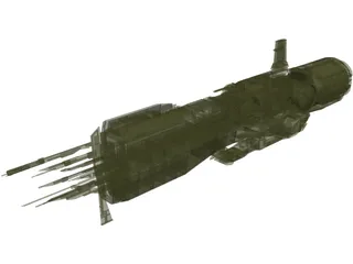 Starship Sulaco 3D Model preview