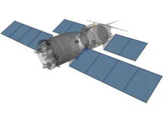 Shenzhou Chinese Spacecraft 3D Model preview