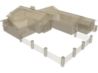 Clubhouse Crafts Style 3D Model preview