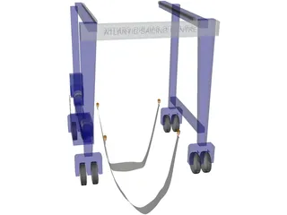 Boat Lift 3D Model preview